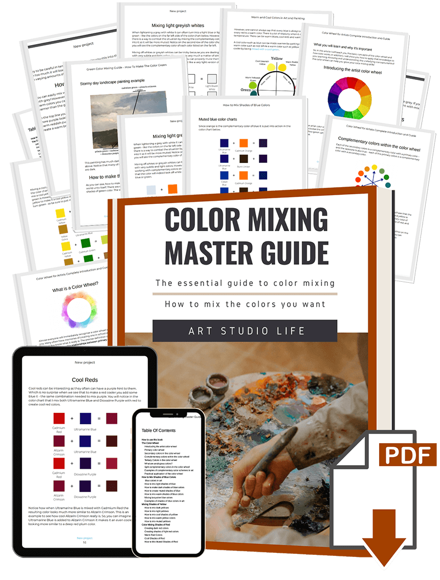 color mixing master guide contents